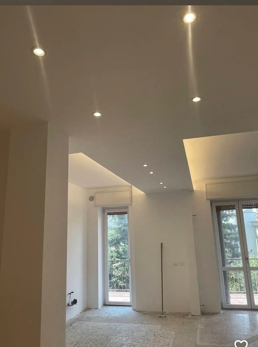 Illuminazione LED con faretti a soffitto in cartongesso a Bergamo